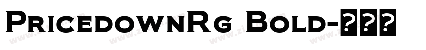 PricedownRg Bold字体转换